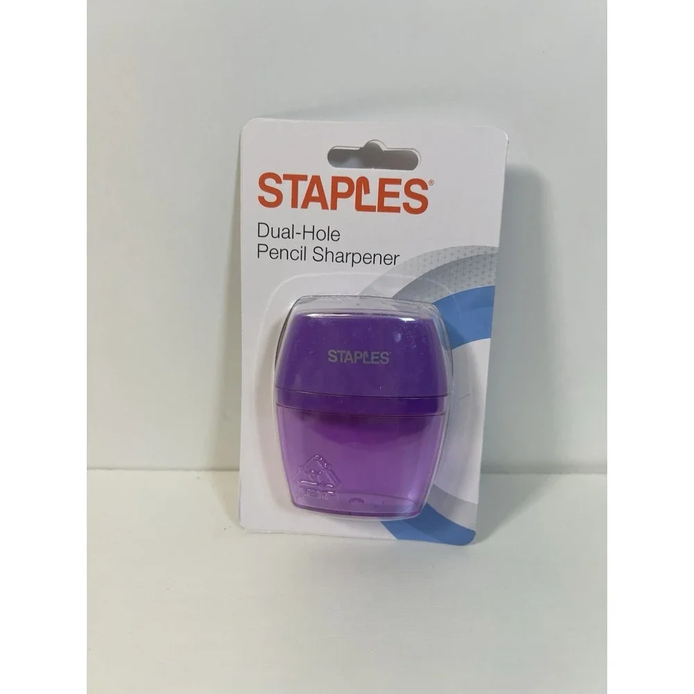 Staples‎ Manual Pencil Sharpener 2-Pack – Assorted Colors, Buyer Selectable